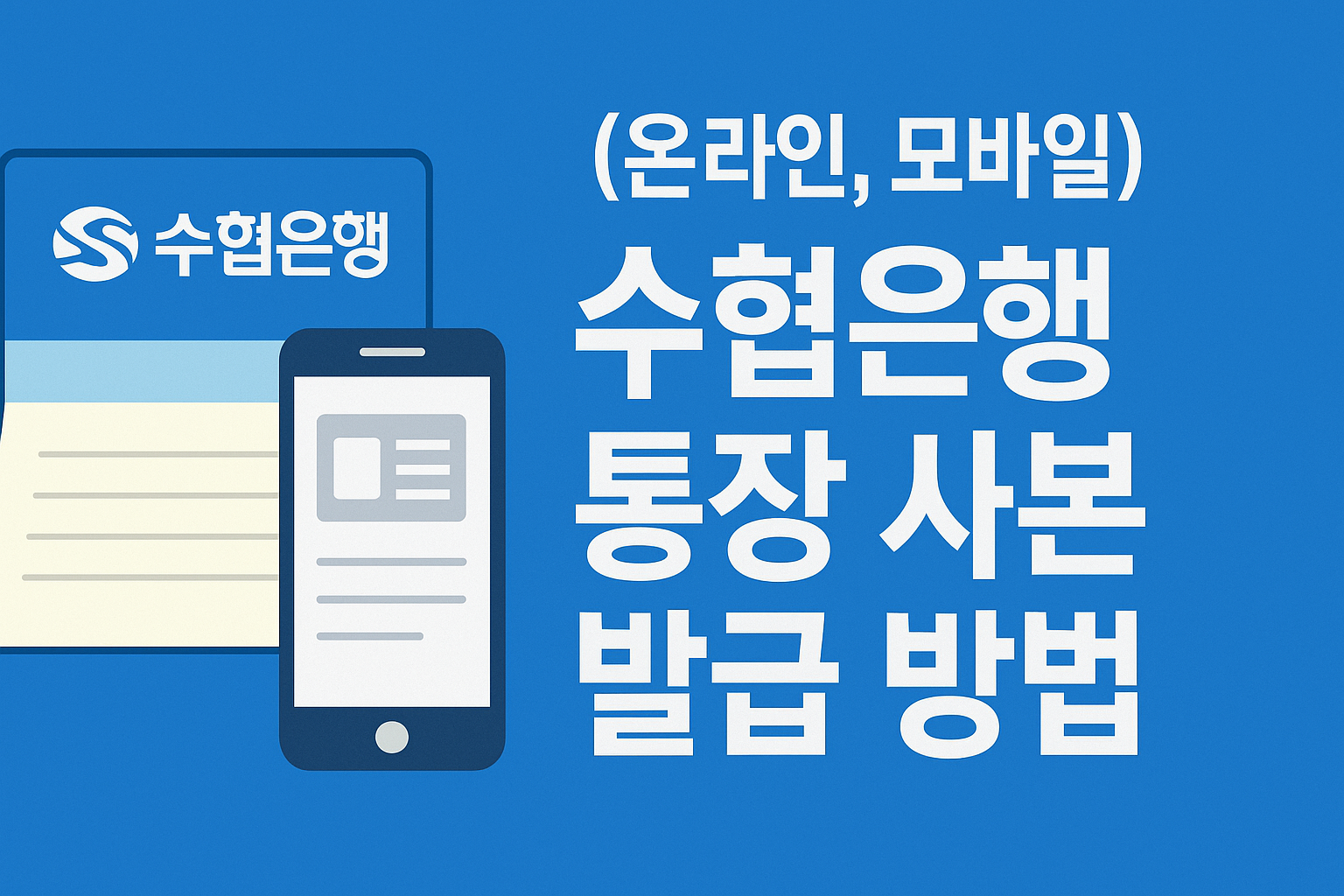 수협은행 통장 사본 (온라인, 모바일) 발급 방법 썸네일