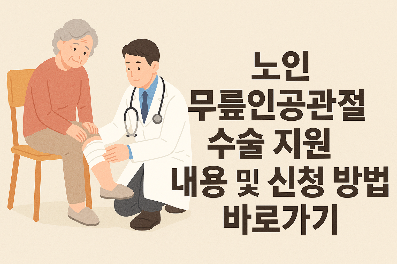 노인 무릎인공관절 수술 내용 및 신청 방법 바로가기 썸네일