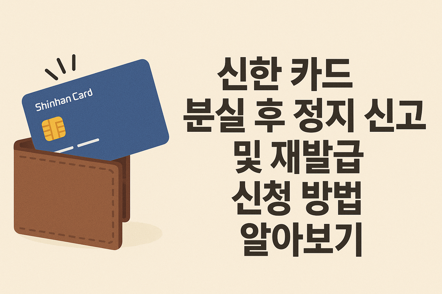 신한 카드 분실 후 정지 신고 및 재발급 신청 방법 알아보기 썸네일