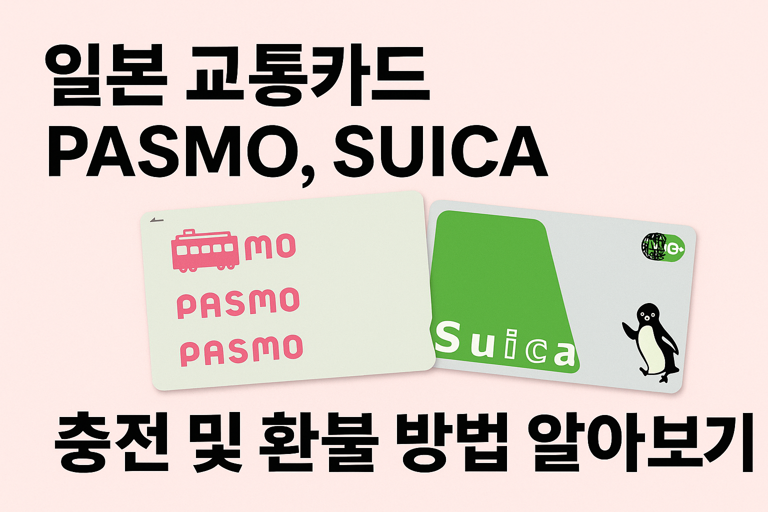 일본 교통카드 PASMO, SUICA 충전 및 환불 방법 알아보기 썸네일