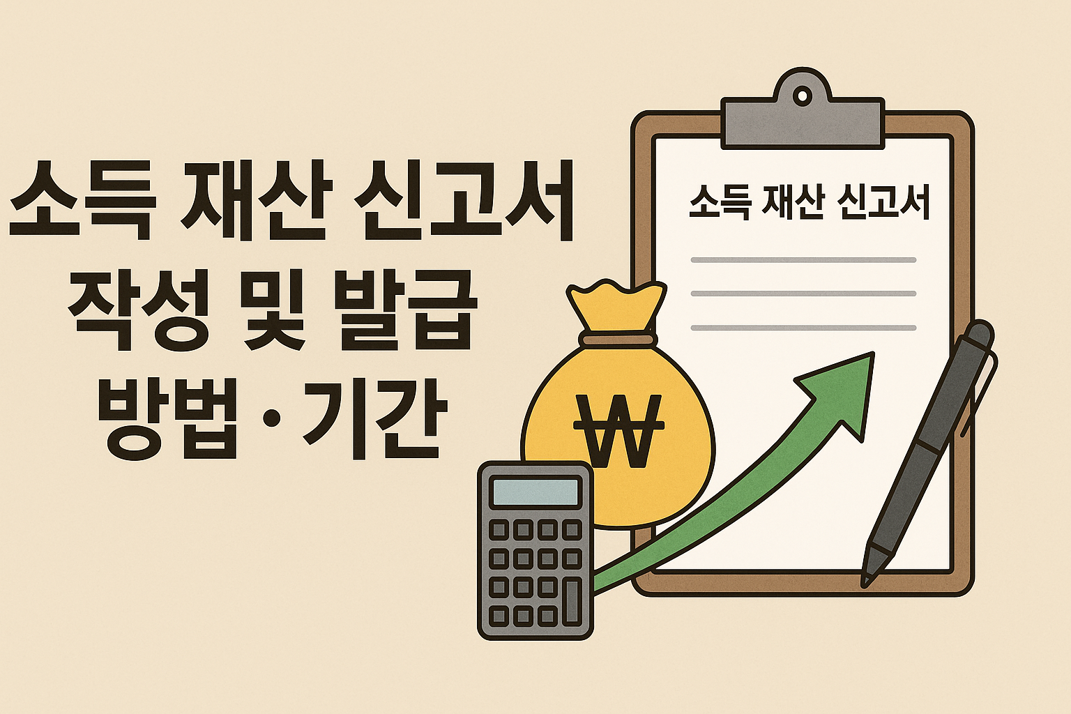 소득 재산 신고서 작성 및 발급 방법 기간 알아보기 썸네일