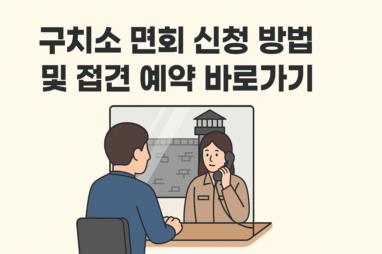 구치소 면회 신청 방법 및 접견 예약 바로가기 썸네일