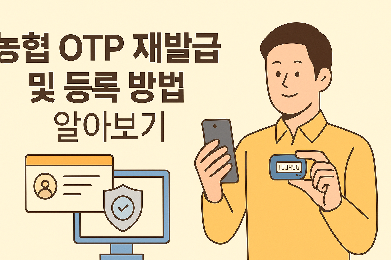 농협 OTP 재발급 및 등록 방법 알아보기 썸네일