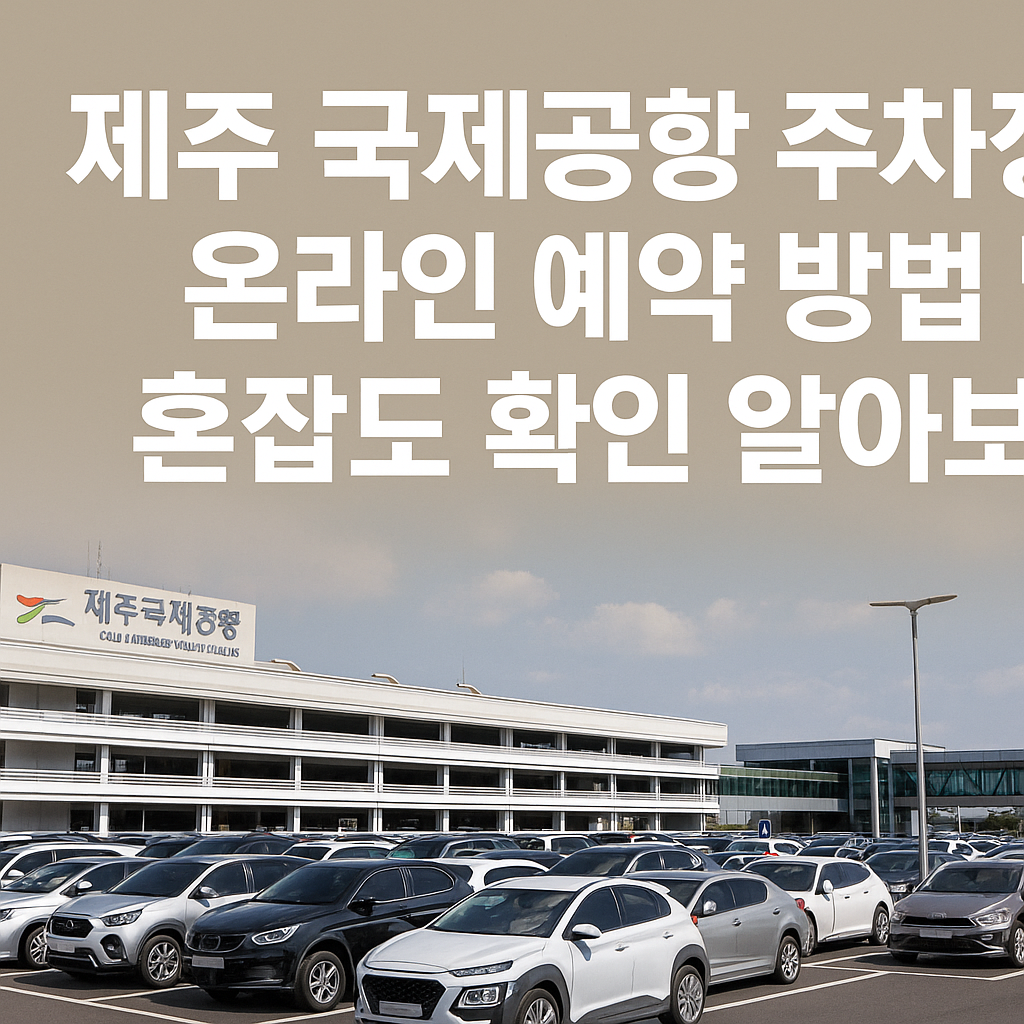 제주 국제 공항 주차장 온라인 예약 방법 및 혼잡도 확인 알아보기 썸네일