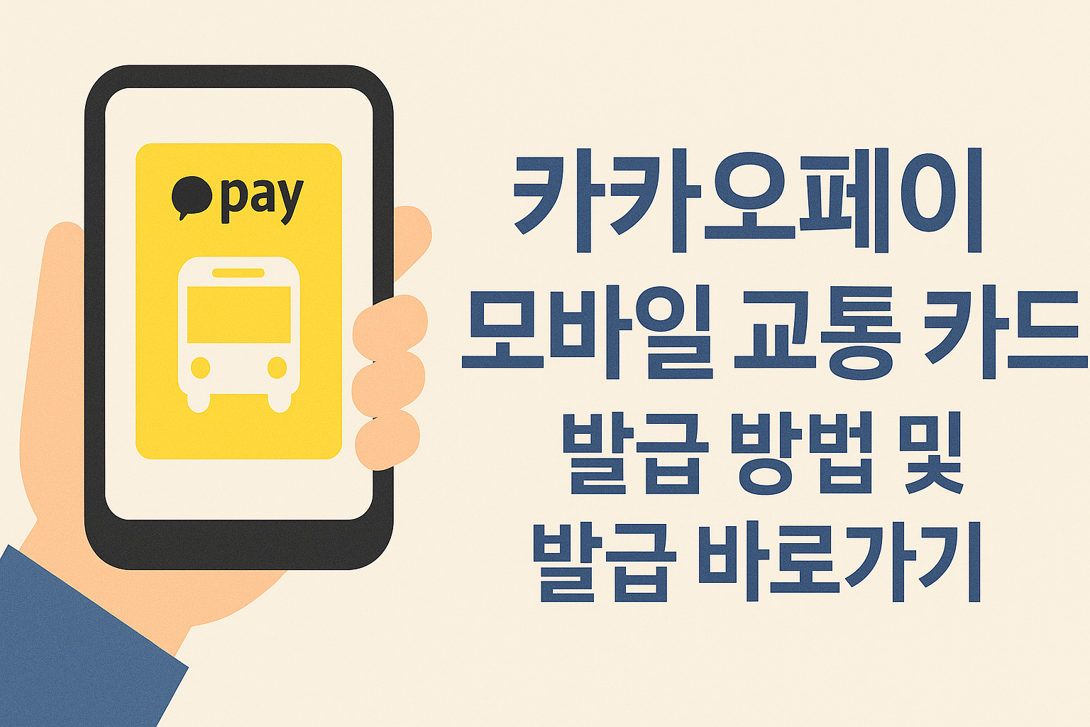 카카오페이 모바일 교통 카드 발급 방법 및 발급 바로가기 썸네일