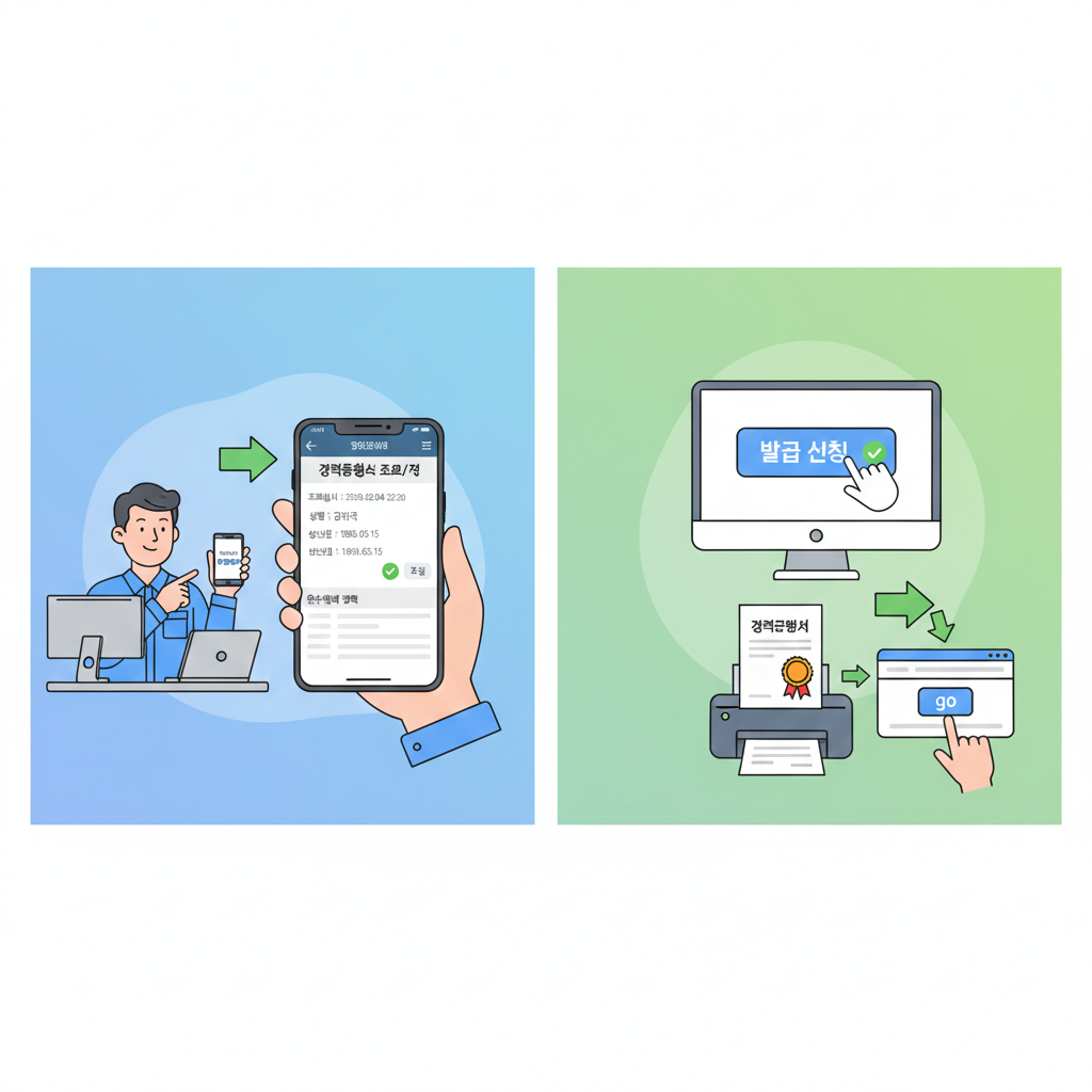 운수 종사자 경력 증명서 조회 저장 확인 방법 및 발급 신청 바로가기 썸네일